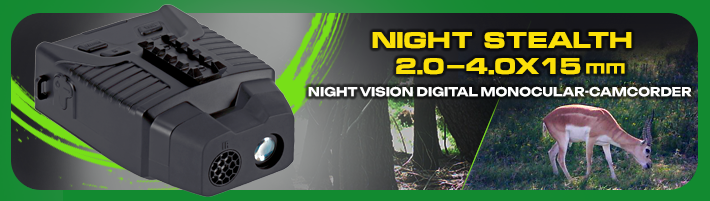 Night stealth 2.0-4.0x15 night vision digital monocular-camcorder